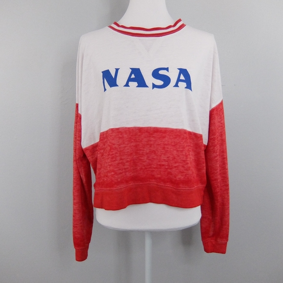 Fifth Sun Tops - 2/$15 NASA shirt by Fifth Sun, RWB, size L